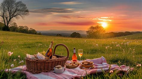 Sunset Picnic Time | A Serene Setup for a Perfect Evening