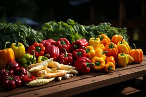 Premium Photo | Healthy Harvest Time Freshly Picked Garden Vegetables
