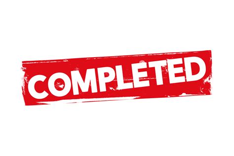 Grunge completed label PSD - PSDstamps