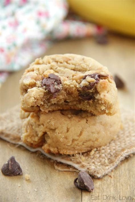 Peanut Butter Banana Chip Cookies - Eat. Drink. Love.