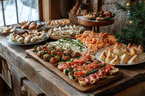 Holiday Appetizer Spread, a Variety of Holiday Appetizers Displayed on ...