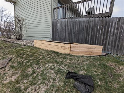 Finished construction of the new raised bed : r/gardening
