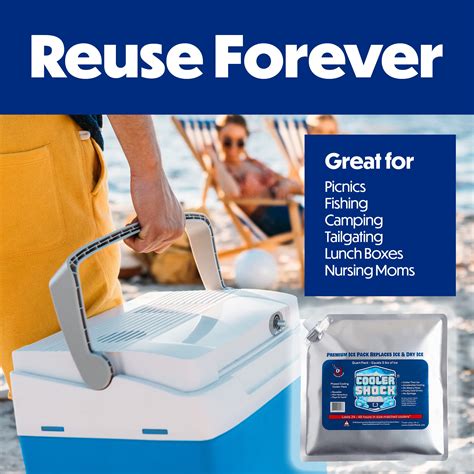 Snapklik.com : Reusable Ice Pack - For Lunch Bags And Coolers, Long ...