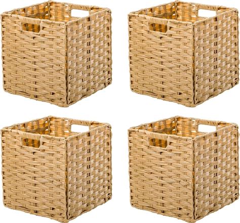 OMERAI Wicker Baskets Storage for Organizing Large Wicker Basket with ...