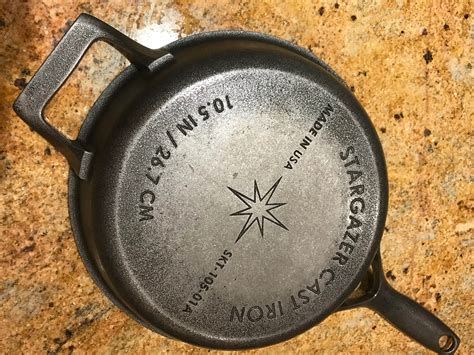 STARGAZER CAST IRON SKILLET SKT-105-01A - THE DUTCH OVEN COOK