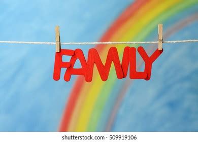 Red Letters Spelling Word Family Illustrate Stock Photo 509919106 ...