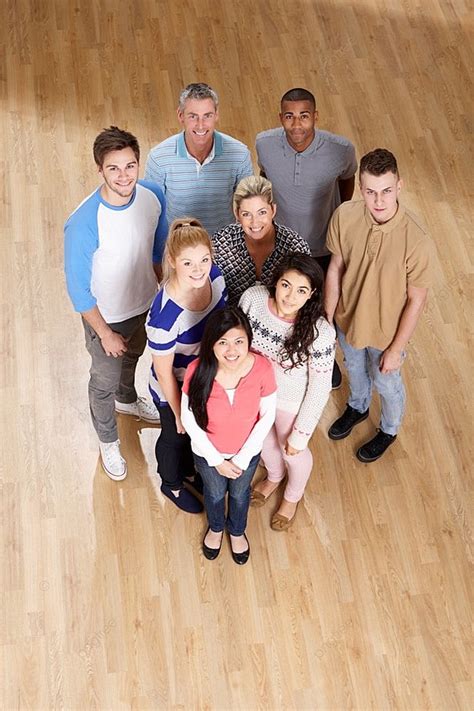Overhead View Of College Students With Tutor Background, Teenage ...