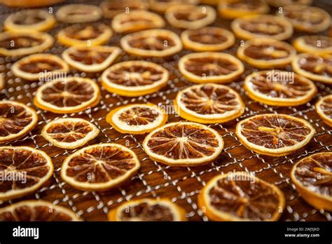 Dried orange slices. Dehydrated crispy fruit slices Stock Photo - Alamy