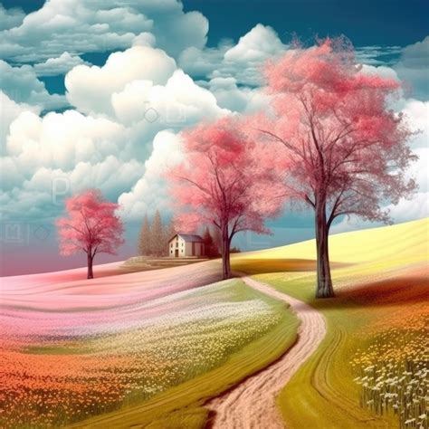 Premium AI Image | a picturesque countryside landscape during Autumn