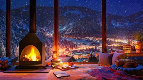 Cozy Fireplace Wallpaper