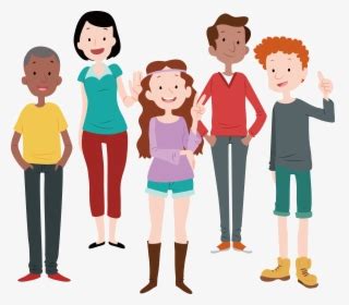 Toddler Clipart Group Friends - Adult Vector, HD Png Download ...