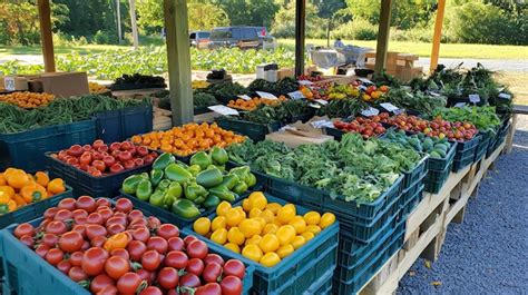 Fresh produce at a farmers market | Premium AI-generated image
