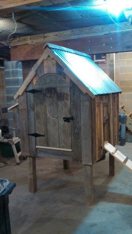 Reclaimed wood chicken coop
