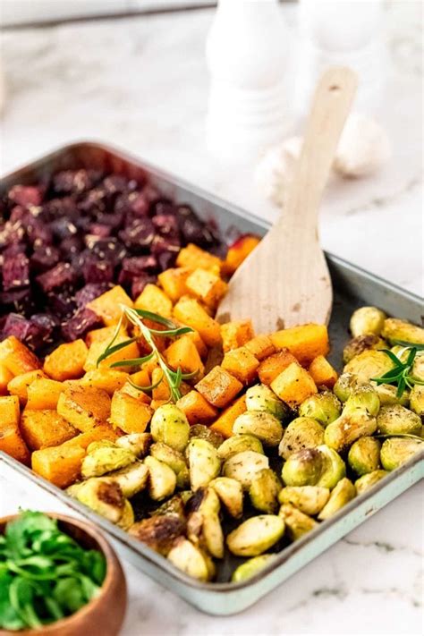 Roasted Fall Vegetables with Brussels Sprouts - TidyMom®
