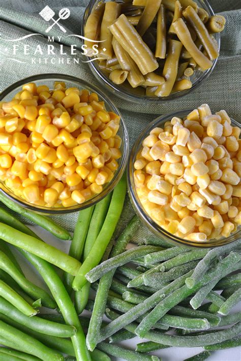 Fresh, Frozen, and Canned Vegetables