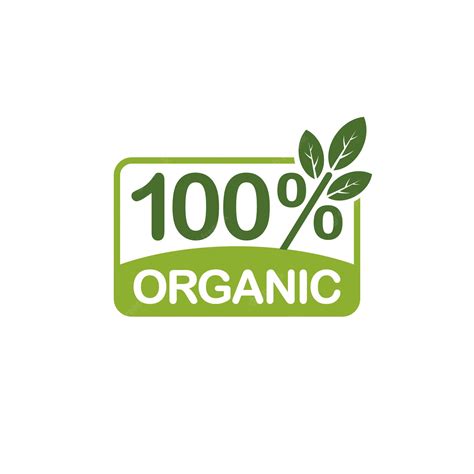Premium Vector | 100 percent organic product label organic food logo ...