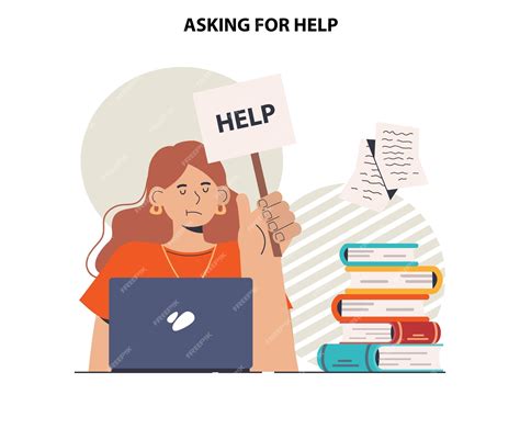 Premium Vector | Asking for help Character seeking support from other ...