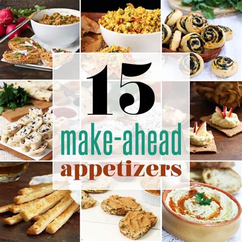 Make-Ahead Appetizers - 15 Easy Appetizer Recipes