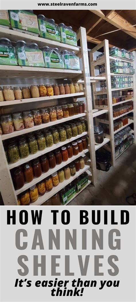 Easy DIY Canning Shelves - How Can This