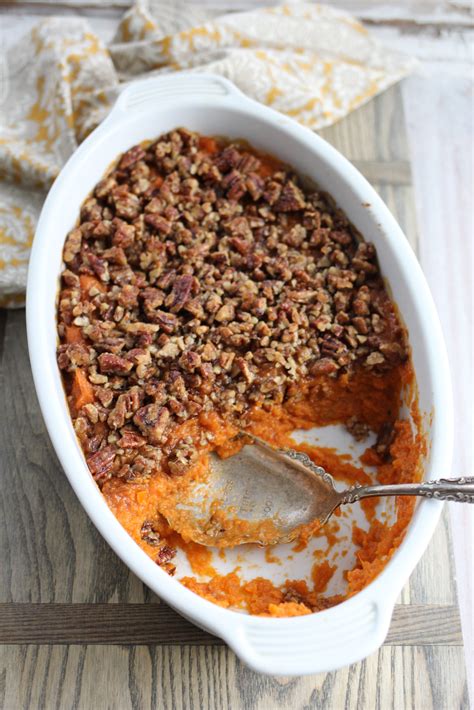 Southern Sweet Potato Casserole with Brown Sugared Pecans | A Bountiful ...