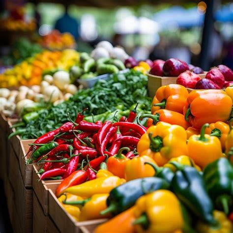 Premium AI Image | vibrant farmers market