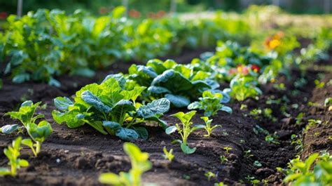 Thriving Vegetable Garden with Organized Plots | Premium AI-generated image