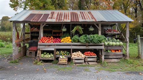 A roadside farm stand is a great place to buy fresh seasonal produce ...