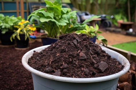 Premium AI Image | Finished compost ready to fertilize garden plants