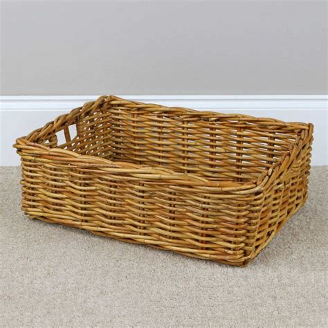 Wicker Baskets For Under Table at Skye Kinsella blog