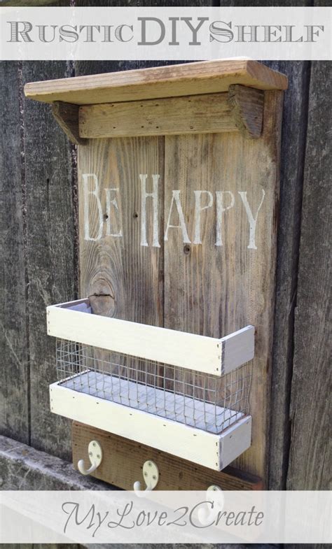 Rustic DIY Shelf - My Love 2 Create