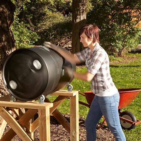 How to Build a DIY Compost Barrel Tumbler | The Family Handyman