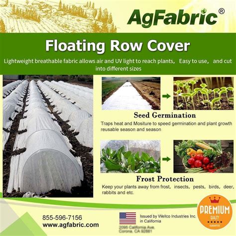Agfabric 5 ft. x 25 ft. Floating Row Covers Plant Covers Freeze ...