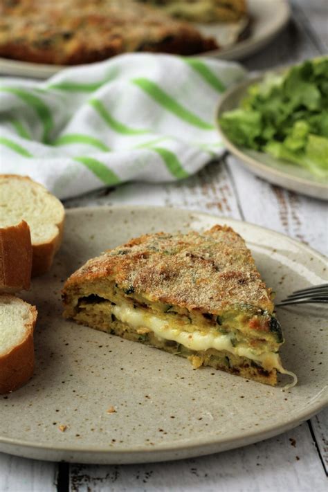 Baked Cheesy Zucchini Frittata - Mangia Bedda