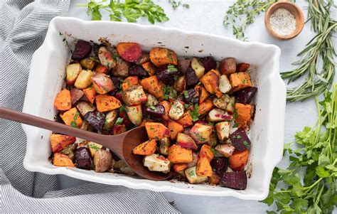 Roasted Root Vegetables with Fresh Herbs | Nourishing Meals®