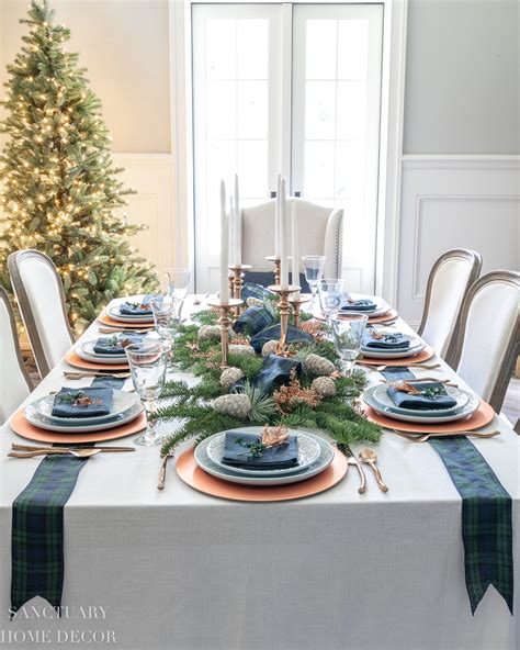 A Simple and Beautiful Holiday Table Setting - Sanctuary Home Decor