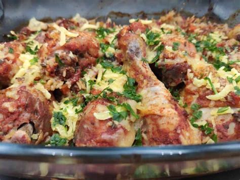 Baked Chicken Drumsticks And Rice Recipe - Polish Foodies