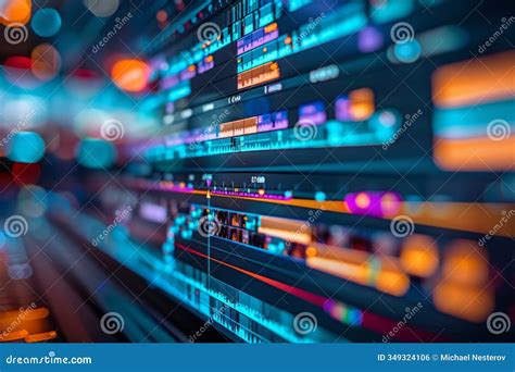 Video Editing Software Interface Showing Timeline Editing Process Stock ...