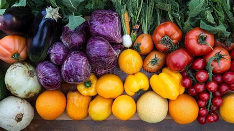 A Vibrant Farmers Market with Colorful Produce on Display. Pic Stock ...