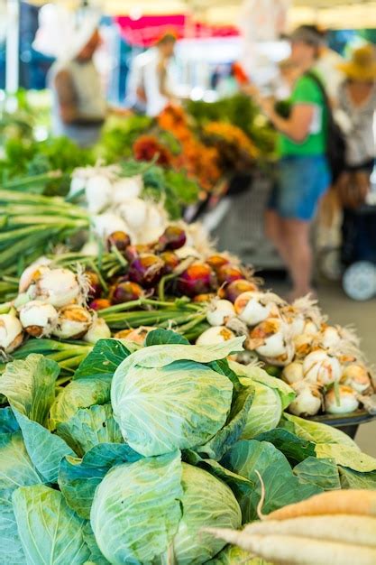 Premium Photo | Local produce at the summer farmers market in the city.