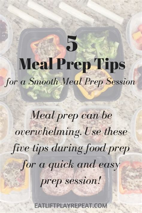 5 Meal Prep Tips for a Smooth Food Prep Session - Eat. Lift. Play. Repeat.