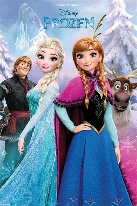 the frozen princess and her friends are standing together