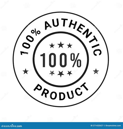 100 Authentic Logo
