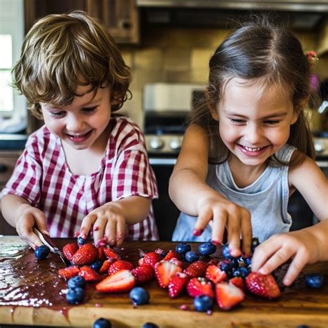 Free Kids Enjoying Berries Image - Children, Berries, Strawberries ...