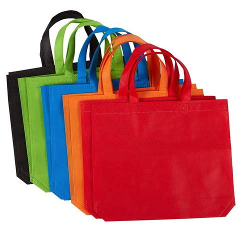 10-Pack Gift Tote Bags - Non-woven Fabric Party Favor Bags, Reusable ...