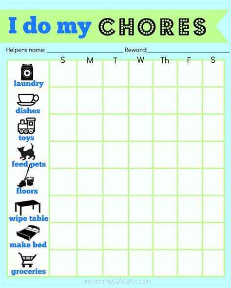 Chore Chart Images at tankyrieblog Blog