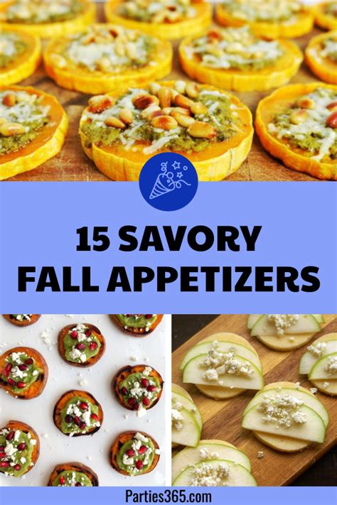 15 Savory Fall Appetizer Ideas for a Crowd - Parties365