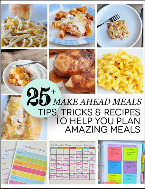 Over 25 Make Ahead Meals + Tips