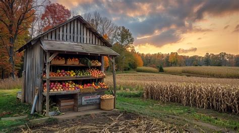 Free Rustic Produce Stand Image | Download at StockCake