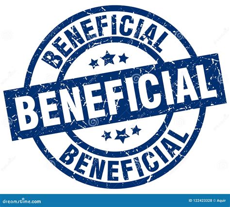 Beneficial stamp stock vector. Illustration of white - 122423328