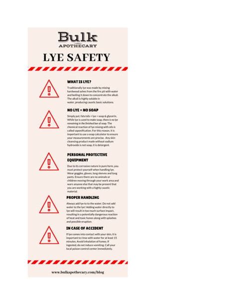 Lye safety | PDF